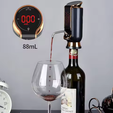 electric wine aerator and Vacuum Saver 10 Days Preservation Wine pourer tap electronic wine decanter