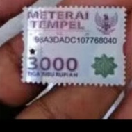 MTR5  MATERAI  3000 LAMA TAHUN 2015-2021