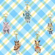 Eevee Flareon Jolteon Glaceon Espeon Gijinka Acrylic Anime Pokémon Mica Keychain for bag decoration 