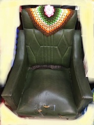 惜售🌟湖水綠早期老沙發 #軍綠色沙發 #沙發椅 #早期老傢俱 #老物 #二手傢俱 #老椅子