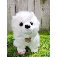 BONEKA ANJING MINI POM PUTIH PREMIUM