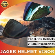 JAGER Helmet Visor 708 Motorcycle Helmet Lens Rainbow Black Visor JAGER Sun Visor Motor Topi Keledar Full Face Helmet