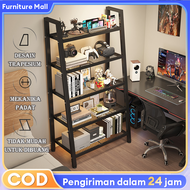 Furniture Rak ruang permainan Rak Besi 5 Tingkat Rack Metal Tempat Penyimpanan Serbaguna Rak Pajanga