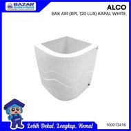 Alco - Bak Air Mandi Sudut Luxury Fiber Glass 120 Liter Ltr White