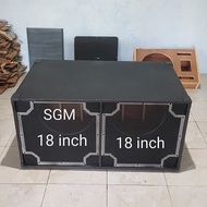 Box speaker 18 inch double model planar