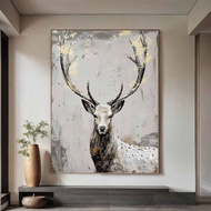 Minimalist deer painting art painting