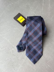 Altea Milano 全新男裝意大利製造格仔領呔領帶 Made in Italy Argyle Check Silk Neck Tie Preppy Prada BurberryTake Ivy 