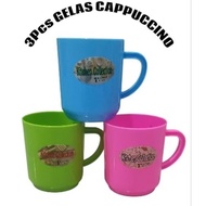 3PCS MINI CUP HANDLE CUPS CAPPUCCINO CUPS COFFEE CUPS