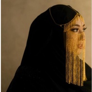 Cleopatra chain veil (arabian accessories) Arabic chain headpeace Chain veil Arabian chain veil Cleo