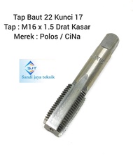tap hand tap m16x1.5 tap baut kunci 22 HSS tap m16 x 1.5 Bukan Yamawa OSG