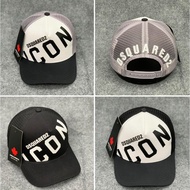 DSQUARED2 Men's and Women's Fashion Button Mesh Cap, Dsquared2 Mesh Hat with MU136 color combination