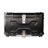65L More Space Motorcycle Tail Boxes Hard Aluminum Waterproof Motor Storage Bag Easy Install Top Box