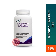 LAC L-Arginine + L-Citrulline Caplet 120s (was known as GNC L-Arginine & L-Citrulline Caplet 120s)