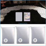 ESP 50Pcs Matte Clear Card Sleeves Standard Size Protective Sleeves Deck Card Protectors Dustproof Plastic Card Holder