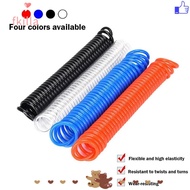 FKILLA Air Compressor Hose Tube, PU Multiple Colors PU Air Compressor Hose, Scalable Spring Tool Fle