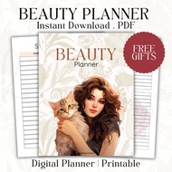 Beauty Planner, Self Care Planner, Digital Planner, Printable Planner, Planner Book, Planners, Plann