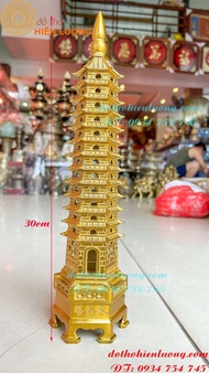 Tháp Văn Xương 13 Tầng Bằng Đồng Cao 30cm