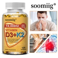 Soomiig Vitamin D3+K2 Supplement Supports Bone Health, Supports Heart Health, Supports Proper Absorp