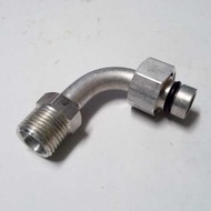 ALUMINIUM AIR COND CONNECTOR 1/2 90 DEG R134a TYPE O RING -O RING