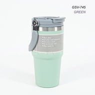 600ml & 900ml Stainless Steel Tumbler With Straw Thermos Bottle Botol Air Viral Flask Tahan Sejuk Ta