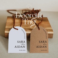 Tag Arch [PRE ORDER] 100pcs Signature Wedding Thank You Doorgift Aqiqah Engagement Favor Tag