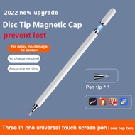 Capacitive Stylus Pen For iPad Air 5 Air 4 3 2 1 iPad 10th 10.9" Pro 11 2022 21 10.5 9.7 Pro 12.9 10.2 9th 8th 7th Mini 6 5 4 3 2 1 Disc Tip Magnetic Cap Touch Screen Stylus Pencil