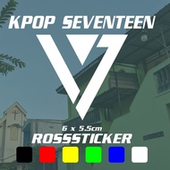 seventeen logo kpop custom cutting sticker custom