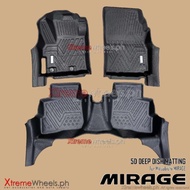 Mirage G4 / Hatchback 2012 to 2025 5D / 3D Thick Deep Dish Matting Thailand Made Floor Matting ( G4 