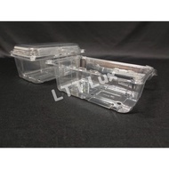 BX500 85H - Fruit & Vege Tray with Lock (50pcs±)/Grape Box/Disposable Plastic Clear Food Box / Bekas