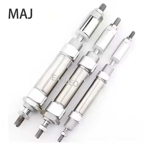 MAJ Series Pneumatic Cylingder Stainless Steel Stroke Adjustable Mini Cylinder MAJ16/20/25/32/40X25X
