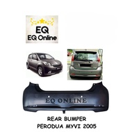 Perodua Myvi 2005 Rear Bumper PP Plastic Malaysia (BUMPER BELAKANG) 1St MODEL 2006