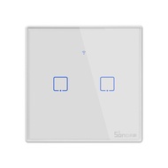 ITEAD SONOFF TX WiFi Wall Switches UK Touch Panel Wall Switch 1/2/3 Gang Wireless Light Switch Smart Switch APP Timing Remote Control for Living Room Bedroom Support Alexa Google Home Nest