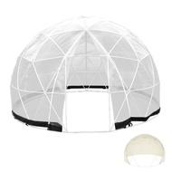 Seashorehouse Outdoor Bubble Tent 6-12 Person Igloo with 2 Cover Portable Garden Shelter Transparent