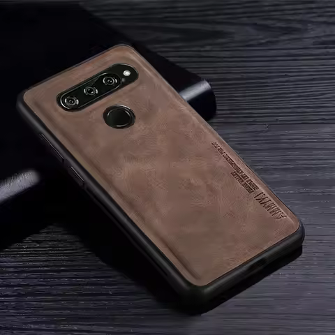 Fashion Cross pattern Case For LG K50 Q60 case TPU Soft Silicone cover Pu leather Case For LG G8 V40