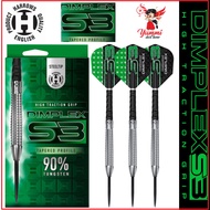 Harrows Dart Steel Tip Darts Dimplex S3 Tapered Profile 90% Tungsten Steel Tip Dart (22G 23G 24G)