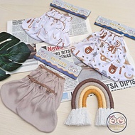 Wholesale 3 Sets 3-Pack Baby Gloves and Baby Socks Milk Chocolate Series Chiyoko Baby Sni