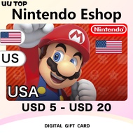 Nintendo EShop Switch USA Gift Card ⚡ Digital Code USD 5 / 10 / 20 US ⚡UU TOP 24/7 Fast Chatroom Del