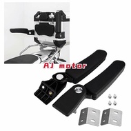 SEAT ARMREST ARM REST KIT TOP BOX ALLOY ALUMINIUM MOTORCYCLE HOLDER HOLD TANGAN KOTAK CASE MONORACK HANDLE HAND BAR