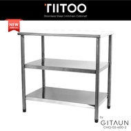 [TIITOO] Stainless Steel Working Table / Stainless Steel Kitchen Working Table 3 Tiers / CHQ-03-600-2