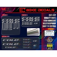 ♞WECAST Cole Road Bike/MTB Frame Decals Sticker and Bike Stickers for Frame