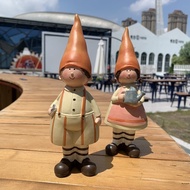 [in stock] Outdoor Balcony Decoration Courtyard Garden Cartoon Country Couple Resin Decoration Livin