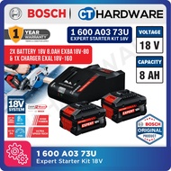 Bosch 1 600 A03 73U Expert Starter Kit 18V Come With 2x Battery 18V 8.0Ah EXBA18V-80 + 1x Fast Charg