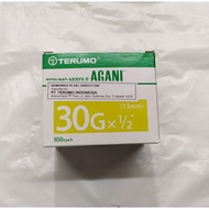 Terumo agani needle number 30g contents 100 pcs