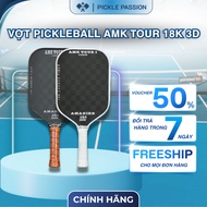 [GENUINE] AMK Tour 3D Pickleball Racket - 16mm Thick - Premium 3D Carbon Surface - Light Weight 230g