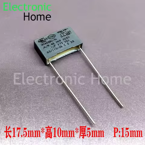 50PCS/LOT KEMET AV MKP R46 0.1uf 100nf 104 275v 310v X2 Safety Standard Thin Film Capacitor 17.5x10x