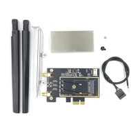 M.2 WiFi Adapter M2 NGFF Key E to PCI Express PCIE Bluetooth Converter for PC Desktop PCI-E network 