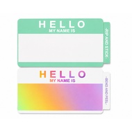 HELLO MY NAME IS Eggshell 30pcs.(15x MINT + 15x HOLOGRAM) Sticker Pack
