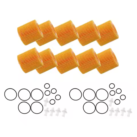 10Pcs Car Engine Oil Filters Set 04152-YZZA6 for Toyota Corolla Prius C-HR 2.0L Pontiac Vibe 2009-20