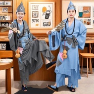 新乞丐要饭破衣服丐帮恶搞笑搞怪装古装汉服济公演出服全套叫花子3.23New Beggar Asking for Alms, Tattered Clothes, Funny and Quirky Out