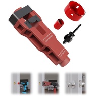 Door Latch Installation Kit, Precision Scoring and Chiseling Door Latch Mortise Tool Fits for 1-3/8"